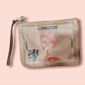 Rebecca Minkoff Tan London Stamp Wristlet